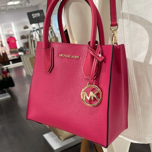 MICHAEL KORSMercer Medium Pebbled Leather Crossbody Satchel BagNWT